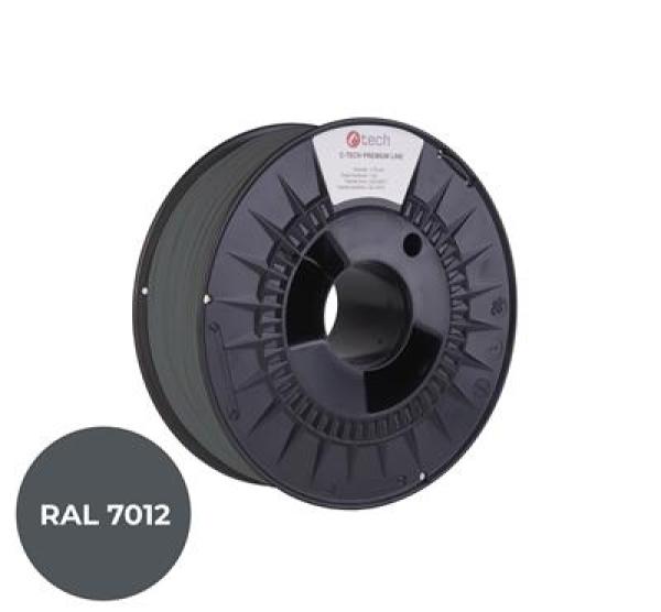 Tlačová struna (filament) C-TECH PREMIUM LINE, ABS, čadičová šedá, RAL7012, 1, 75mm, 1kg