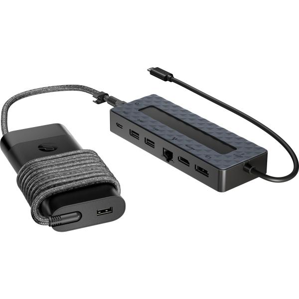 HP Univ. USB-C Hub and Laptop Charger Combo-EURO 