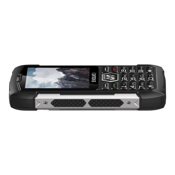 EVOLVEO StrongPhone H1, IP68 odolný Dual SIM telefón, 2, 8" LCD, 5000mAh, Powerbanka, čierno-strieborný 