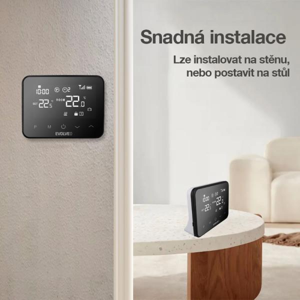 EVOLVEO Thermal, šikovný bezdrôtový programovateľný termostat 