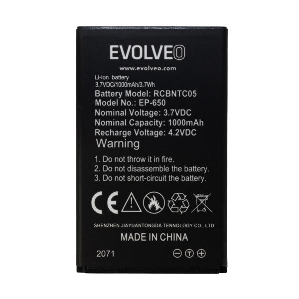 EVOLVEO orig. batéria 1000 mAh pre EasyPhone XG (EP-650)