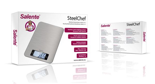 Salente SteelChef, kuchynská váha, nerezová 