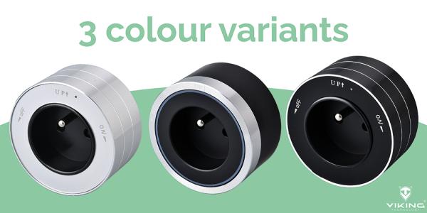 Zásuvkový modul Viking A30B, čierna/ výstupy - 1xAC/ výkon až 2500W/ 230V, 16A, 50Hz/ Zásuvka typu F 