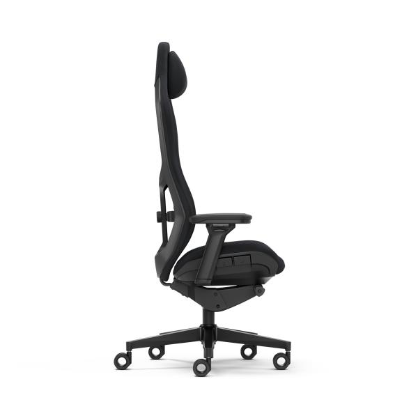 Fractal Design stolička Refine Alcantara Dark 