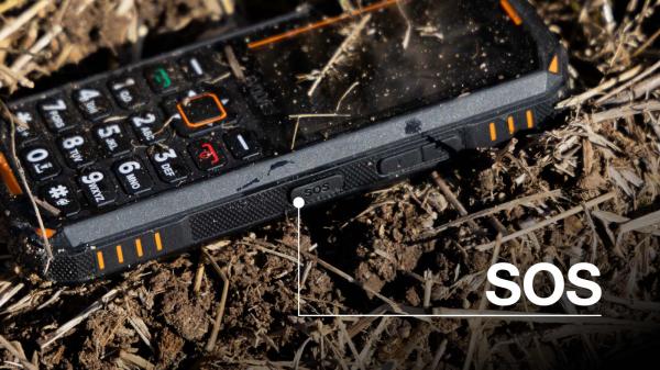 EVOLVEO StrongPhone X5, IP68 odolný Dual SIM telefón, 2, 4" LCD, 2500mAh, čierno-sivý 