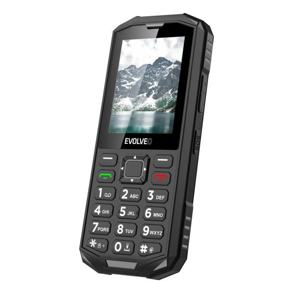 EVOLVEO StrongPhone X5, IP68 odolný Dual SIM telefón, 2, 4" LCD, 2500mAh, čierno-sivý 
