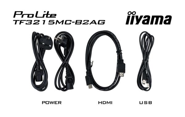 32" iiyama TF3215MC-B2: FHD, 30P, VGA, HDMI, 24/ 7 