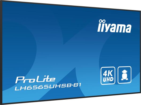 65" iiyama LH6565UHSB-B1: IPS, 4K UHD, Android, 24/ 7 