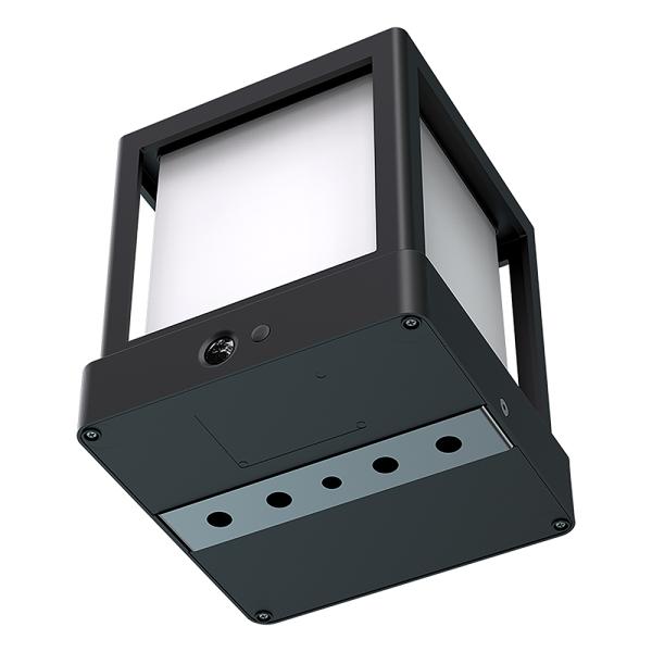 Vonkajšie solárne LED svetlo Viking SR54/ Solárne LED svetlo / Pohybový senzor / 800 lm / IP65 