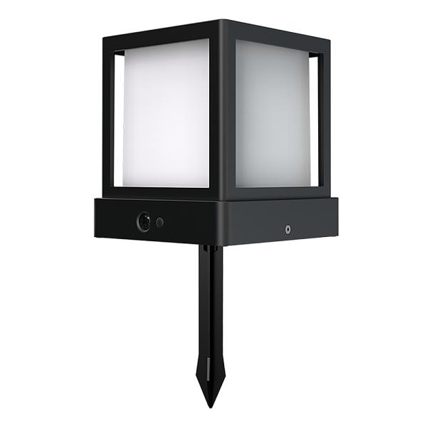 Vonkajšie solárne LED svetlo Viking SR54/ Solárne LED svetlo / Pohybový senzor / 800 lm / IP65 