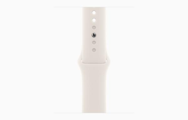 Apple Watch SE GPS + Cellular 40mm Starlight Aluminium Case with Starlight Sport Band - M/L 