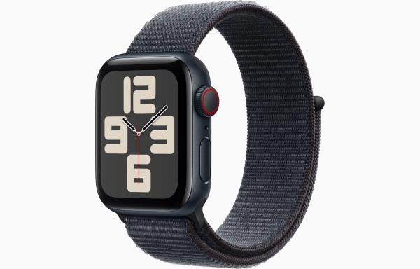 Apple Watch SE GPS + Cellular 44mm Midnight Aluminium Case with Ink Sport Loop