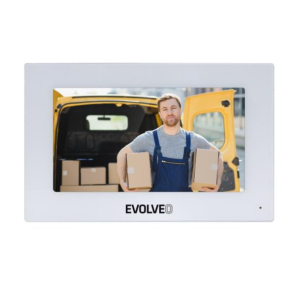 EVOLVEO DoorPhone AP1/ AP2 - rozširujúci monitor pre dvojdrôtové systémy videotelefónov, biely