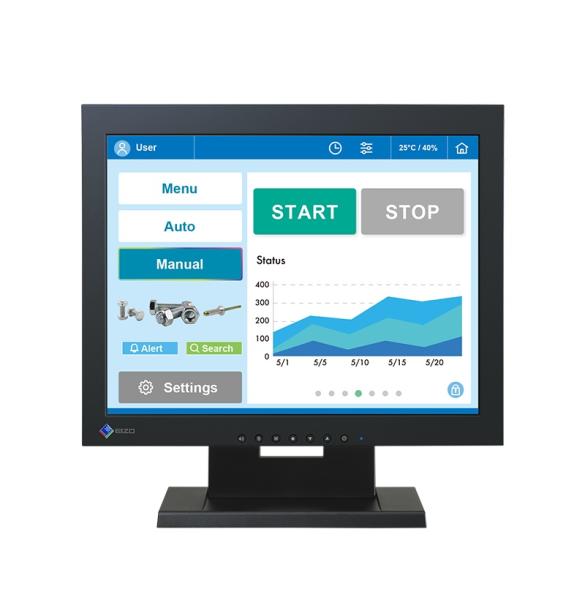 15" LED EIZO FDX1502T: TN.1024x768, dotyk, DP, DVI