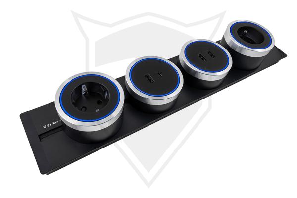 Zásuvkový modul Viking A50S, strieborná/ výstupy - 1xUSB-A/ výkon až 2500W/ 230V, 16A, 50Hz 