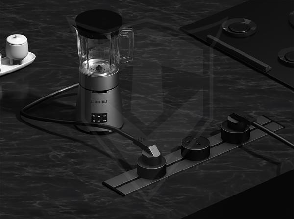 Zásuvkový modul Viking A50S, strieborná/ výstupy - 1xUSB-A/ výkon až 2500W/ 230V, 16A, 50Hz 