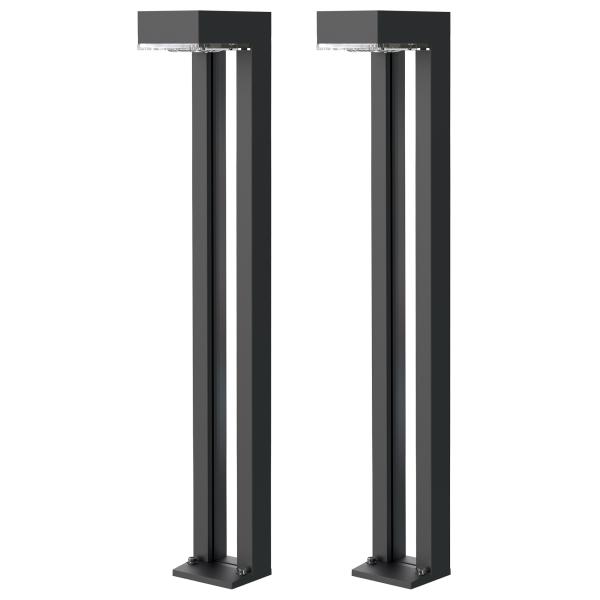 Vonkajšie solárne LED svetlo Viking SR07 - 2ks/ 1000 lm/ IP54/ 2 režimy/ teplá biela
