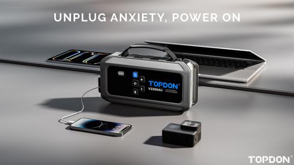 TOPDON Car Jump Starter JumpSurge V2200air/ 12000mAh/ max výstupný prúd 2200A/ 4-150PSI 