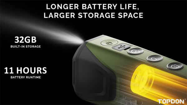 TOPDON termovízny monokulár TS004/ dosah 410m/ OLED 1024x768/ 5000mAh/ 50Hz/ IP67 