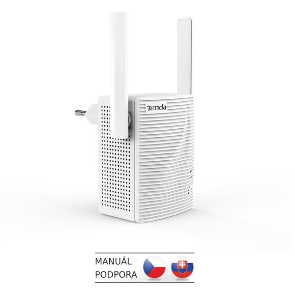 Tenda A18 - WiFi Range Extender AC1200 Dual Band, opakovač 1200 Mb/ s, 1x LAN 100 Mb/ s, WPS, 2x 2dBi 