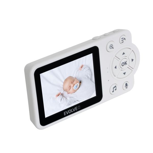 EVOLVEO Baby Monitor N3, detská videoopatrovateľka, ružová 