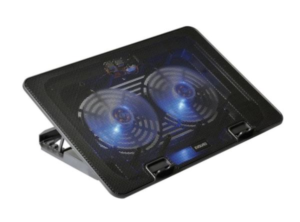 EVOLVEO A101, chladiaca podložka pre notebook, 2x ventilátor, modré podsvietenie