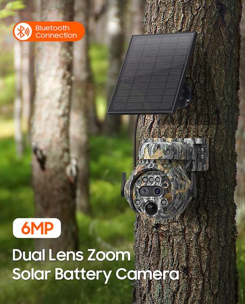 Solárna kamera Viking HDs04 4G sivá/ 2304x1296/ PIR detekcia/ pohybový senzor/ 7800mAh 