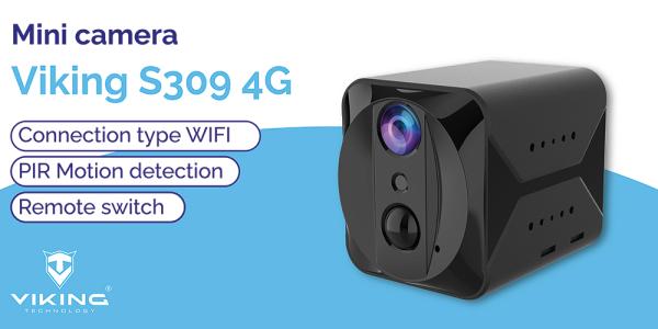 Minikamera Viking S309 4G/ 1080P/ nočné videnie/ pohybový senzor/ 2500mAh/ mobilné aplikácie 