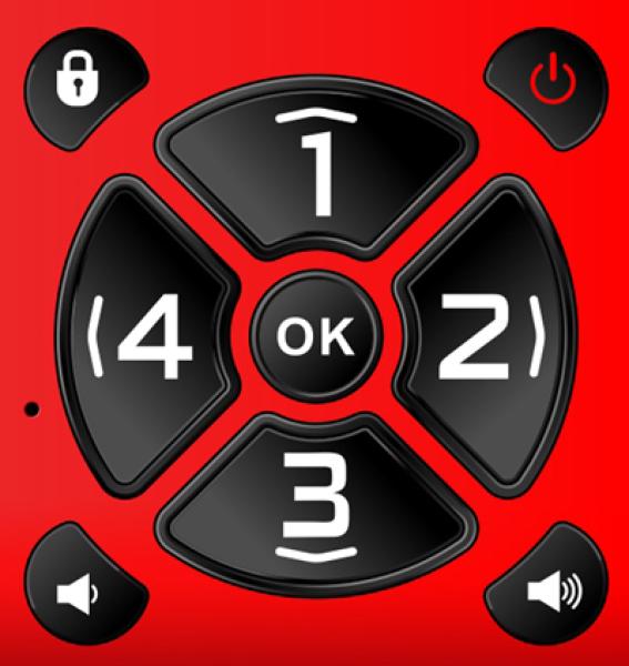 EVOLVEO EasyPhone ID, mobilný telefón pre seniorov, červená 