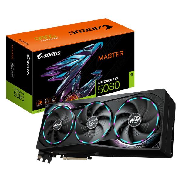 GIGABYTE AORUS GeForce RTX 5080 MASTER/ 16GB/ GDDR7 