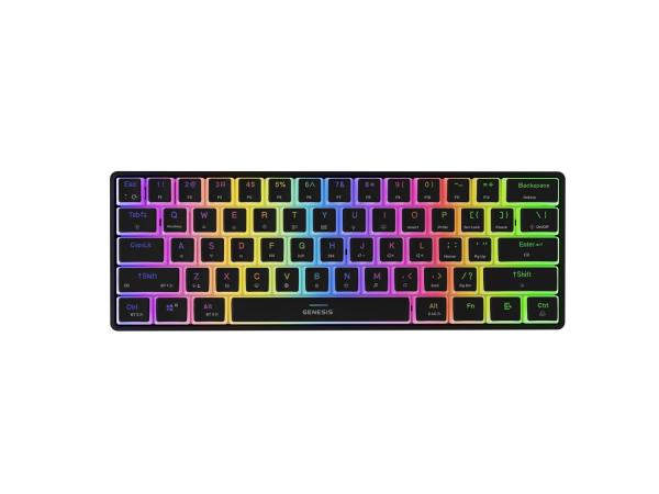 Genesis herná klávesnica THOR 660 G2/ Gateron Brown/ USB+BT/ US layout/ Biela 