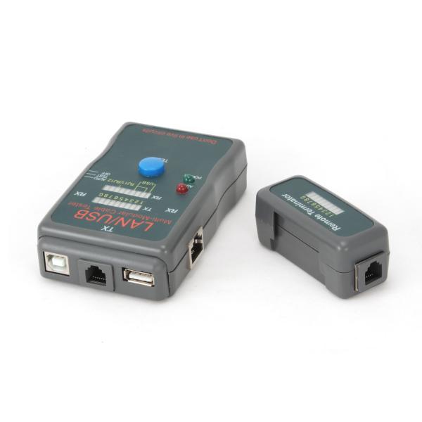 GEMBIRD Eth kábel tester NCT-2 - RJ11-12, USB 