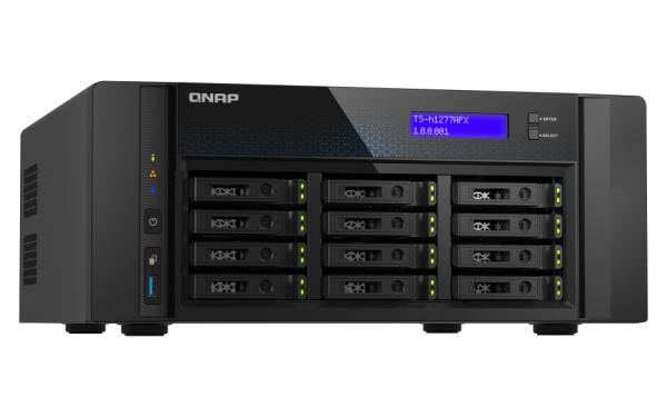 QNAP TS-h1277AFX-R7-32G (Ryzen 7 5, 5 GHz, ZFS, 32 GB DDR5 ECC RAM, 12 x 2, 5" SATA, 2 x 2, 5 GbE, 2 x 10 GbE) 