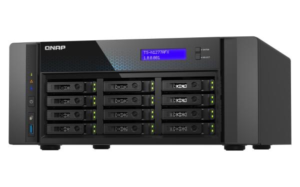 QNAP TS-h1277AFX-R7-32G (Ryzen 7 5, 5 GHz, ZFS, 32 GB DDR5 ECC RAM, 12 x 2, 5" SATA, 2 x 2, 5 GbE, 2 x 10 GbE) 