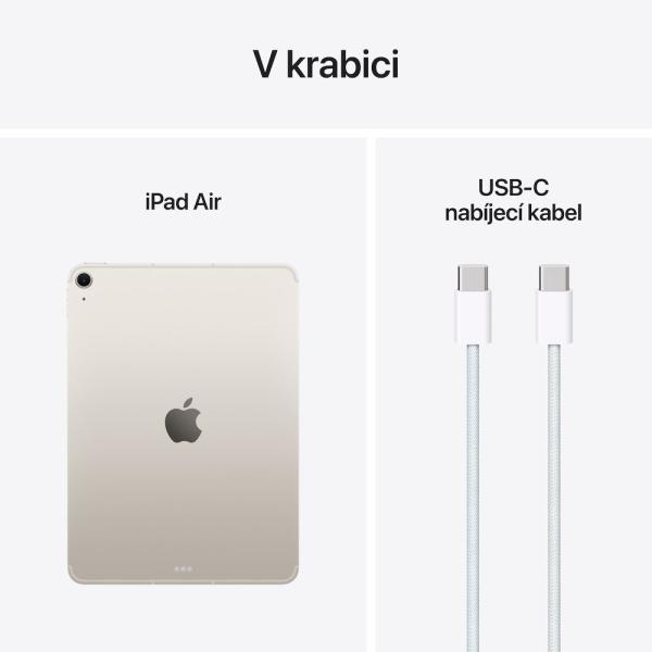 Apple iPad Air 11" (M3) - 2025/ Wi-Fi + Cellular/ 10, 9"/ 2360x1640/ 8GB/ 1TB/ iPadOS18/ Starlight 