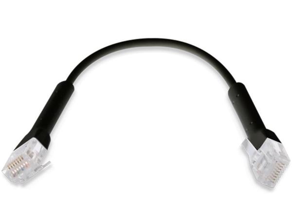 Ubiquiti U-Cable-Patch-RJ45-BK-50, Ethernet Patch Kábel, 0, 1m (0, 22m s konektormi), Cat6, čierny (50ks) 