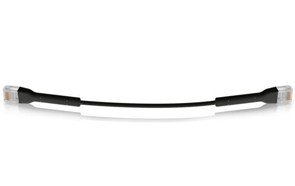 Ubiquiti U-Cable-Patch-RJ45-BK-50, Ethernet Patch Kábel, 0, 1m (0, 22m s konektormi), Cat6, čierny (50ks) 