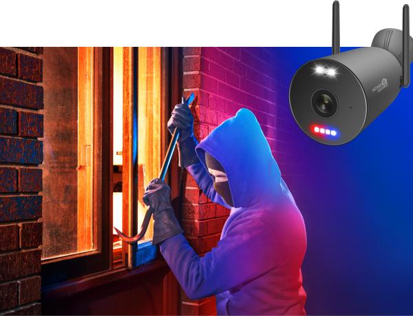 iGET HGNVK109104 - kamerový WiFi set, 3K rozlíšenie, 10CH NVR + 4x kamera so zvukom, IR + LED, CZ app 