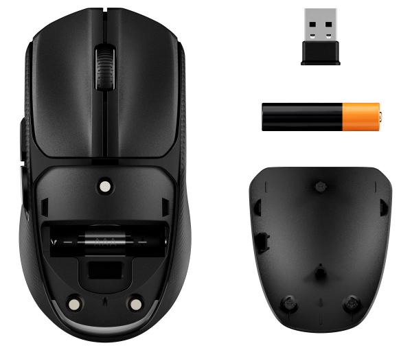 HyperX Pulsefire Fuse/ Herná/ Optická/ 3 200 DPI/ USB+BT/ Čierna 