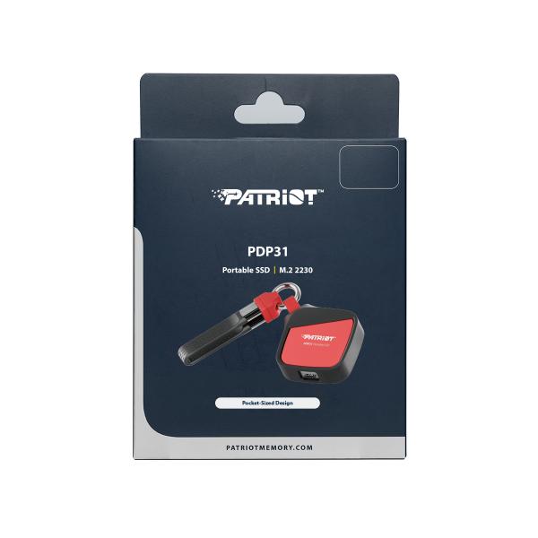 Patriot PDP31/ 500GB/ SSD/ Externý/ 0/ Červená/ 3R 