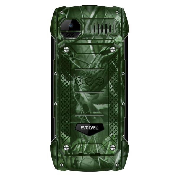 EVOLVEO StrongPhone H1, IP68 odolný Dual SIM telefón, 2, 8" LCD, 5000mAh, Powerbanka, lovec. kamufláž 