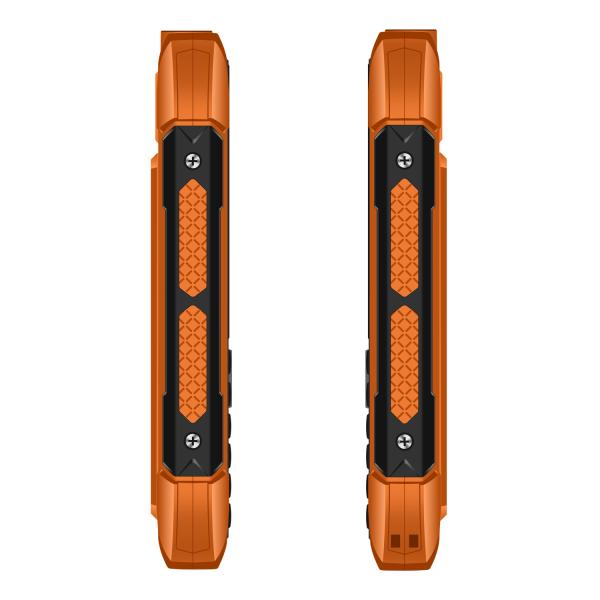 EVOLVEO StrongPhone H1, IP68 odolný Dual SIM telefón, 2, 8" LCD, 5000mAh, Powerbanka, oranžový 