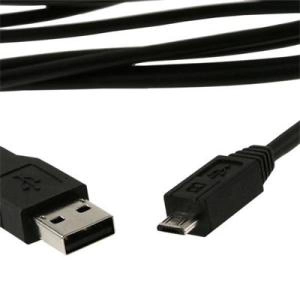 USB Kábel A Male/ Micro B Male 2.0 Black HQ 1, 8m
