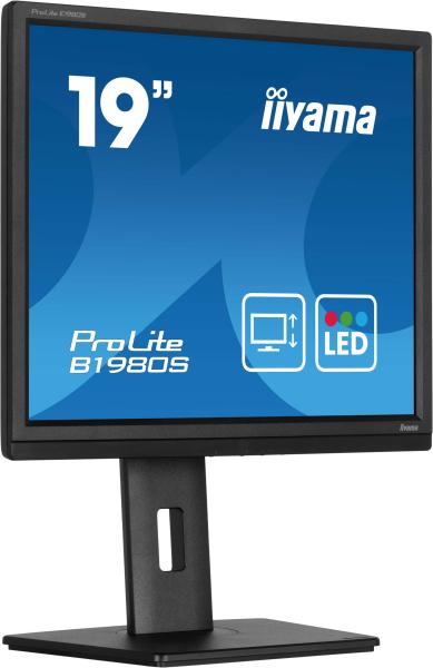 iiyama ProLite/ B1980S-B1/ 19"/ TN/ 1280x1024/ 75Hz/ 3ms/ Black/ 3R 