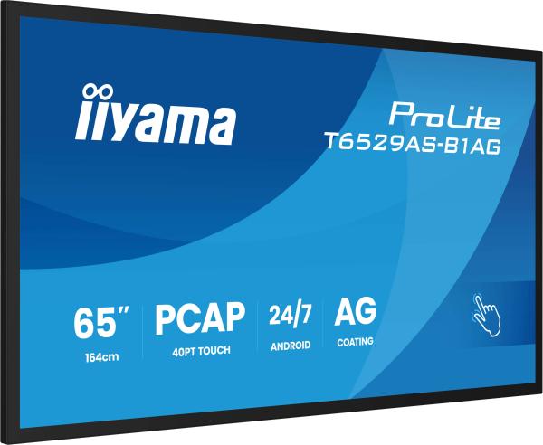 65" iiyama T6529AS-B1AG: IPS, 4K UHD, Android, 24/ 7 
