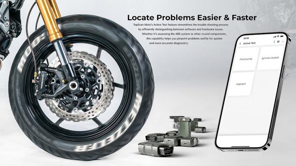 TOPDON diagnostické zariadenie TopScan Moto/ Bluetooth/ iOS/ Android/ Detekcia softvéru a hardvéru chýb 