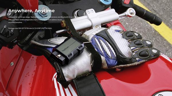 TOPDON diagnostické zariadenie TopScan Moto/ Bluetooth/ iOS/ Android/ Detekcia softvéru a hardvéru chýb 