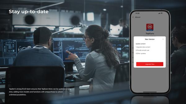 TOPDON diagnostické zariadenie TopScan Moto/ Bluetooth/ iOS/ Android/ Detekcia softvéru a hardvéru chýb 