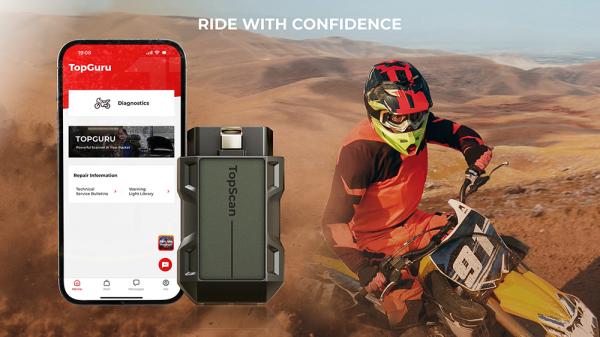TOPDON diagnostické zariadenie TopScan Moto/ Bluetooth/ iOS/ Android/ Detekcia softvéru a hardvéru chýb 