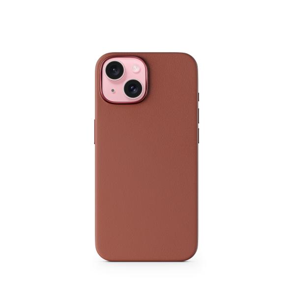 Epico Mag+ kožený kryt iPhone 15 - hnedá 